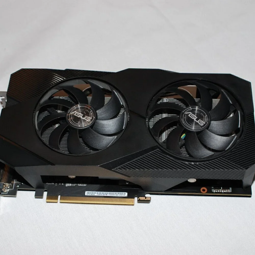 GPU ASUS 1660 Super EVO 6gb Graphics Card Nvidia *NEEDS FANS REPLACED!
